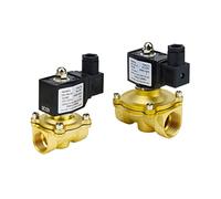 Normally Close Brass Electric Solenoid Valve with NBR/FKM Seal DN15 DN20 DN25 12V/24V/220V 1Pcs(NBR SEAL-AC220V,DN25)