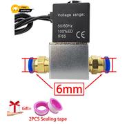 Normally Closed 1/4" Solenoid Valve DC 12V 24V Pneumatic Position Coil Alloy Int