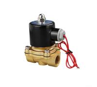 Normally Closed Brass Electric Solenoid Valve, 2W 150-15 DN15, 12V/24V/220V DC AC Voltage, 1/2 Inch for NPT Port for Water Air Oil Pneumatic System, IP65 Waterproof,DN15 DC24V