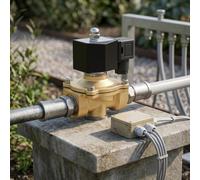 Normally Closed Brass Solenoid Valve DN15 for Automatic On Off Water Control AC24V 110V 380V with High Pressure Resistance up to 0.8MPa (AC380V)