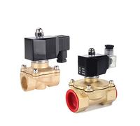 Normally Closed Brass Water Valve Solenoid Valve 12V/24V/220V/110V 1Pcs(Ac220v-viton,DN40)