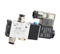 Normally Closed Pneumatic Air Solenoid Valve 3V210-08-NC DC24V AC220V Normally Open 3V110-06-NO 3V210-08 3V310-10 3V410-15(3v210-08-no Dc24v,10mm Fittings)