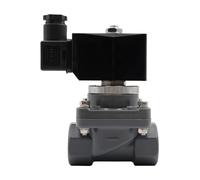 Normally Closed Solenoid Valve, DN15-50 Energy Saving Electric Solenoid Valve 1pc(1inch,NPT_AC 110V_UPVC)
