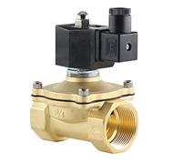 Normally Closed Solenoid Valve Water Valve, IP65 Fully Enclosed Coil, AC220V DC12V DC24V, G3/8" G1/2" G3/4" G1 G1-1/4 G1-1/2 for Gas, Oil, Liquid, Water(1/2",24V)