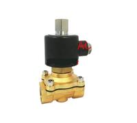 Normally Open 1/2" Bspp Electric Solenoid Valve 2/2 Way Water Air Gas Oil, 2W160-15K N/O,DC 12V 24V AC 110V 220V(AC110V)