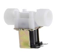 Normally Open 1/2inch 3/4inch Plastic Solenoid Valve, 12V 24V Magnetic Dispenser Controller Switch 1pc(3/4inch,12V)