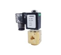 Normally Open/Close Direct Acting Brass Gas Valve Zero-Pressure Start 1/8" 1/4" BSP 1.5mm/2.5mm/4mm NBR 3/2 Way Solenoid Valve(1.5MM_AC110V_Universal)