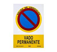 Normaluz NM RD40048 - Vado Permanent PVC Glasspack Sign 0.7 mm 21 x 30 cm, Red