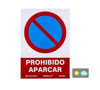 Normaluz RD40040 Prohibition Sign Parcar PVC Glass Pack 0.7 mm 21 x 30 cm Red