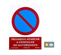 Normaluz RD41038 - Forbidden Sign Parking To Unauthorised Vehicles PVC Glasspack 0.7 mm 30 x 40 cm