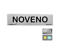 Normaluz RD707105 - Adhesive Sign Rectangular Ninth Stainless Steel Adhesive 0.8 mm 5x20 cm