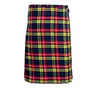 NORMAN 5 Yard Men's Scottish Kilts 13oz Highland Casual Tartan Kilt 22 Tartans (Buchanan, 38)