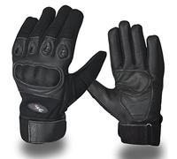 NORMAN Black Men's Outdoor Gloves Full Finger Hiking Riding Cycling Outdoor Sports (L)