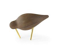 Norman Copenhagen Shorebird Decorative Bird Walnut Wood, Multi-Colour, 7.5 x 11.5 x 4.5 cm