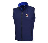 NORMAN Ladies Women's Softshell Bodywarmer Sleeveless Jacket Gilet Body Warmer Fleece Navy Blue NEW (as8, alpha, l, regular, regular)
