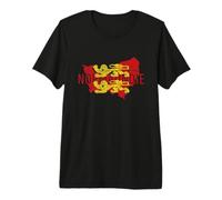 Norman Map Word Art - Normandie France Souvenir Premium T-Shirt