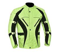 NORMAN Men's Motorcycle Motorbike Jacket Biker Waterproof Textile CE Armoured (as8, alpha, s, regular, regular, FULL HI-VIS)