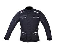 NORMAN Men's Motorcycle Motorbike Jacket Waterproof Textile CE Armoured Reflectors (as8, alpha, 5x_l, regular, regular, BLACK)