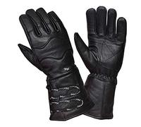 NORMAN Motorcycle Gloves Cowhide Winter Riding Leather Biker Leather Long Gloves (XL)