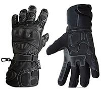 NORMAN Polar Force Leather Waterproof Thermal Winter Motorcycle Motorbike Gloves