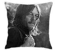 Norman Reedus Pillow Covers Daryl Dixon Double Sided Printing Pillow Cases Dorm Decor for Living Room Bedroom 45cmx45cm