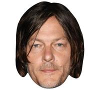 Norman Reedus (Stubble) Celebrity Mask, Flat Card Face, Fancy Dress Mask
