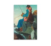 Norman. Rockwell. The Christmas Canvas Printing Famous Paintings, Wall Art Posters, Decorative Hanging Pictures Poster Cool Artworks Painting Wall Art Canvas Prints Hanging Picture Posters 08x12inch(2