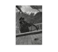 Norman. Rockwell. The Tempest Tore Loose Its Fury upon The Ship Canvas Printing Famous Paintings, Wall Art Posters, Decorative Hanging Pictures Artworks Picture Print Poster Wall Art Painting Canvas D