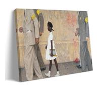 Norman Róckwell Works《The Problem We All Live With》Printing Posters Hanging Canvas Paintings Minimalist Wall Art Prints for Bedroom & Living Room 12x18inch(30x45cm)