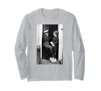 Norman Wisdom Comedian As Milkman in London 1972 Long Sleeve T-Shirt