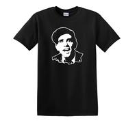 Norman Wisdom Comedy Legend Che Guevara Style Cult TV Heavy Cotton t-Shirt Black