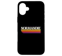 Normandie France Retro Graphic - Normandy Case for iPhone 16 Plus