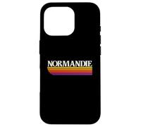 Normandie France Retro Graphic - Normandy Case for iPhone 16 Pro