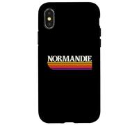 Normandie France Retro Graphic - Normandy Case for iPhone X/XS