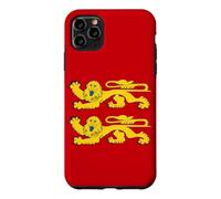 Normandy Flag, Yellow Lions, Men Women Red Case for iPhone 11 Pro Max