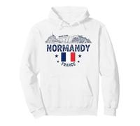 Normandy France Vintage Travel Souvenir Pullover Hoodie