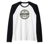 Normandy June 6, 1944 Air and Sea D-Day Raglan Baseball Tee
