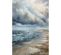 Normandy Travel Watercolor Art: French Coastal Charm