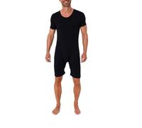 Normann Care 64612 Short-Sleeved Nursing Bodysuit Unisex with Diagonal Zip on the Back, navy, S