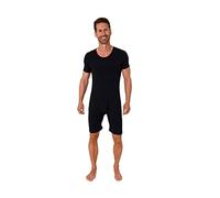 Normann Care 64612 Short-Sleeved Nursing Bodysuit Unisex with Diagonal Zip on the Back, navy, XL