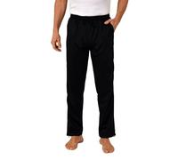 Normann Care Men's Rehabilitation Trousers with Side Zip Jogging Bottoms for Rehabilitation, Physio, Plaster Leg, black, XS