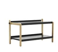 Normann Copenhagen 601065 Shoe Rack in Various Colours, Very Robust, Height 42 cm, Wooden Frame with Two Perforated Steel Shelves