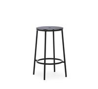 Normann Copenhagen Circa Bar Stool H65 Black/Black Aluminium