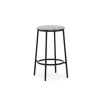 Normann Copenhagen Circa Bar Stool H65 Upholstered Black/ MLF20 Sand