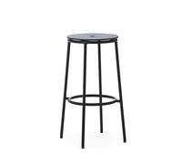 Normann Copenhagen Circa Bar Stool H75 Black/ Black Oak