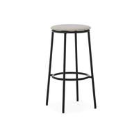 Normann Copenhagen Circa Bar Stool H75 Upholstered Black/ MLF20 Sand