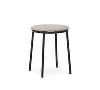 Normann Copenhagen Circa Stool Upholstered Black/ MLF20 Sand