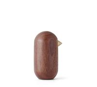 Normann Copenhagen Decorative Bird, Walnut Wood, Brown, 7x3,8cm