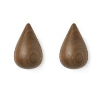 Normann Copenhagen - Dropit Hooks Large Walnut - 2 pcs - Walnut