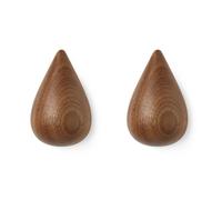 Normann Copenhagen Dropit knob 2-pack walnut large